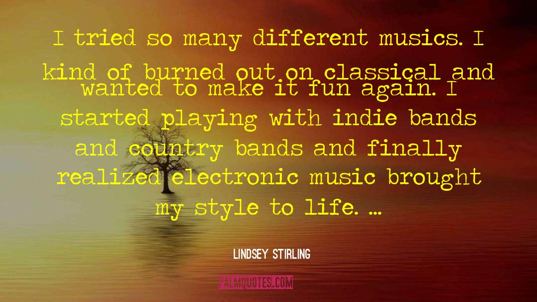 Electronic Music quotes by Lindsey Stirling