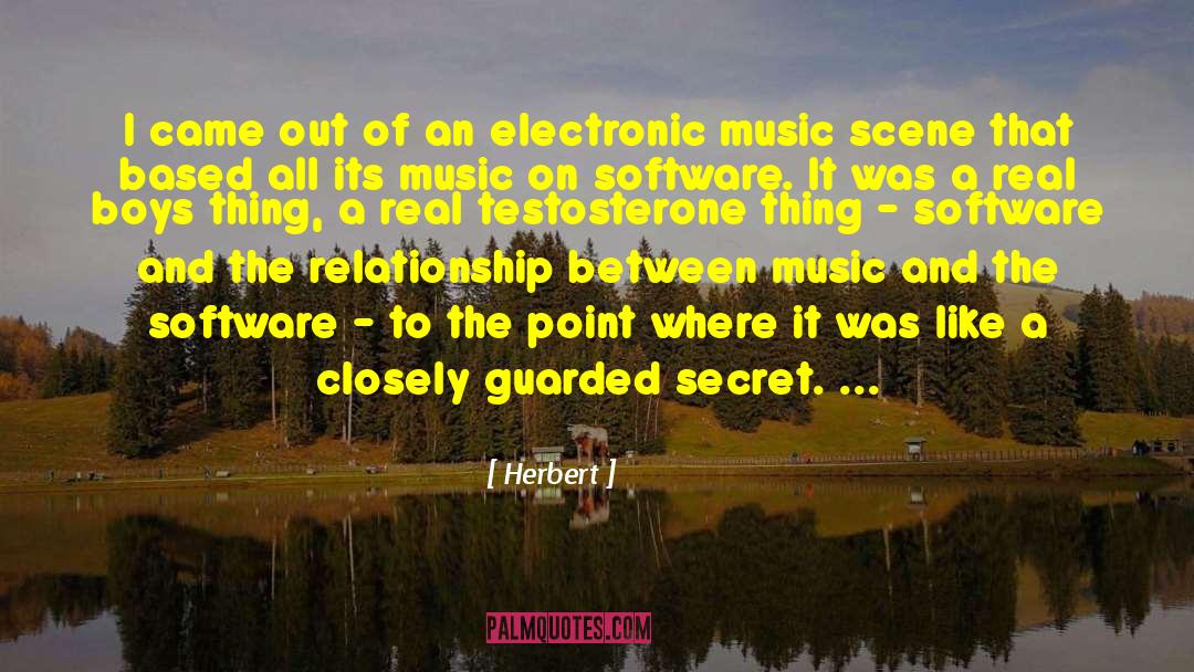 Electronic Music quotes by Herbert