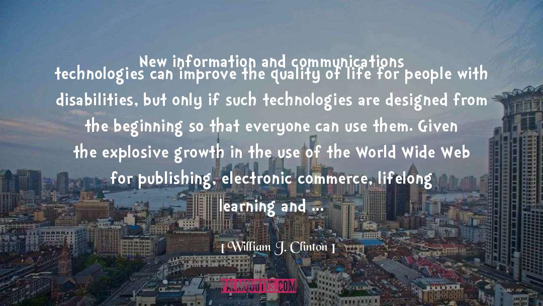 Electronic quotes by William J. Clinton