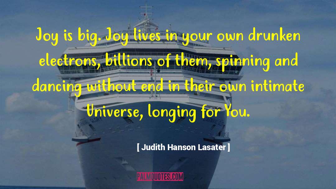 Electrons quotes by Judith Hanson Lasater