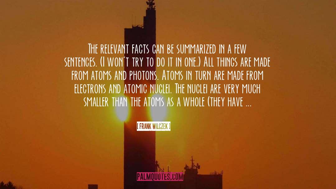 Electrons quotes by Frank Wilczek