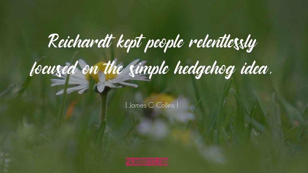 Elegance Hedgehog quotes by James C. Collins