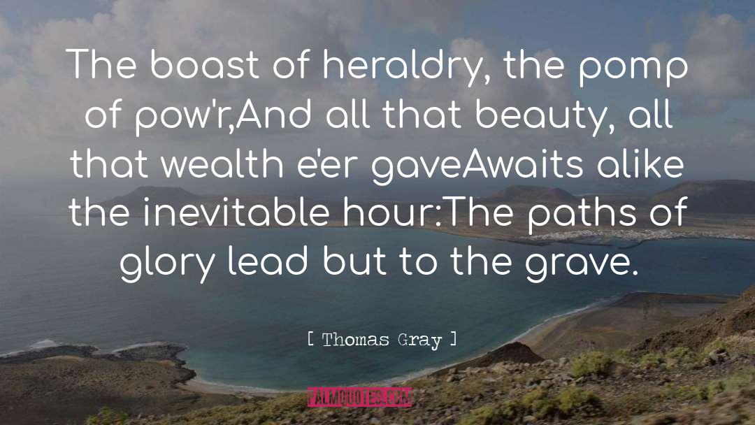 Elegy Owed quotes by Thomas Gray