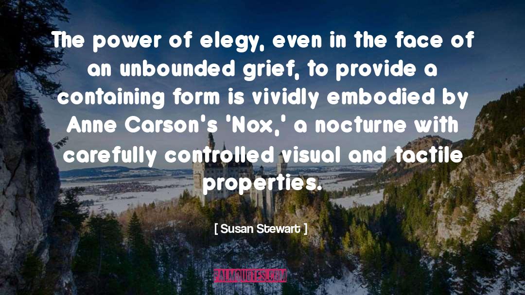 Elegy quotes by Susan Stewart