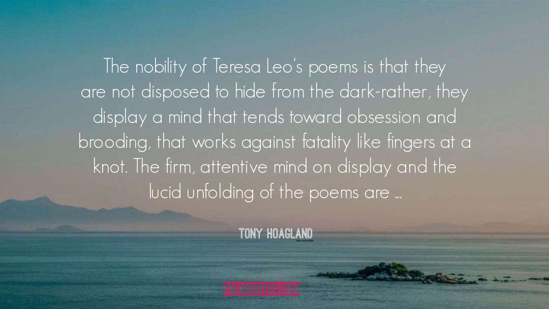 Elegy quotes by Tony Hoagland