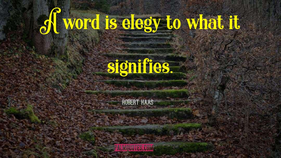 Elegy quotes by Robert Haas