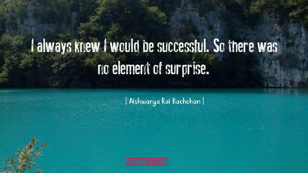 Element Of Surprise quotes by Aishwarya Rai Bachchan