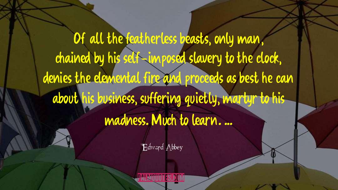 Elementals quotes by Edward Abbey