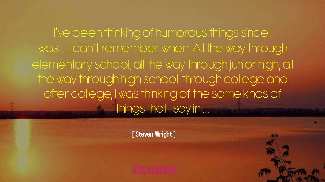 Elementary quotes by Steven Wright