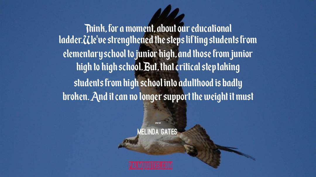 Elementary School quotes by Melinda Gates