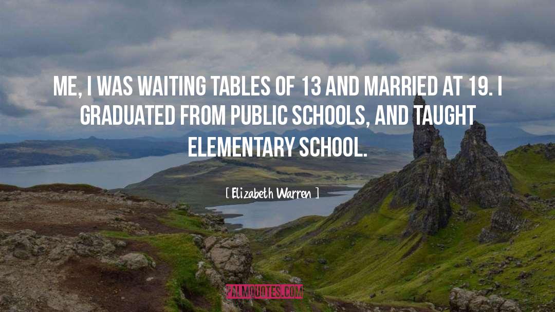 Elementary School quotes by Elizabeth Warren