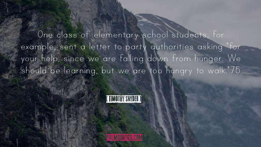 Elementary School Yearbook quotes by Timothy Snyder