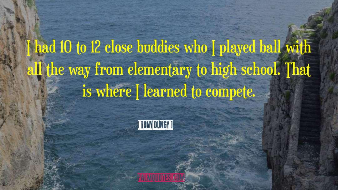 Elementary School Yearbook quotes by Tony Dungy