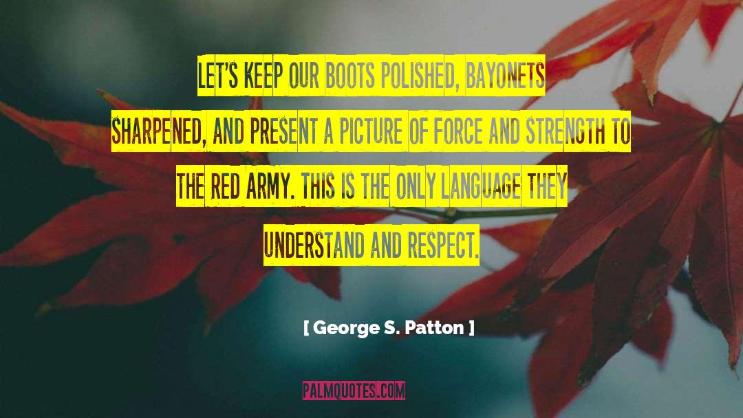 Elemented Red quotes by George S. Patton