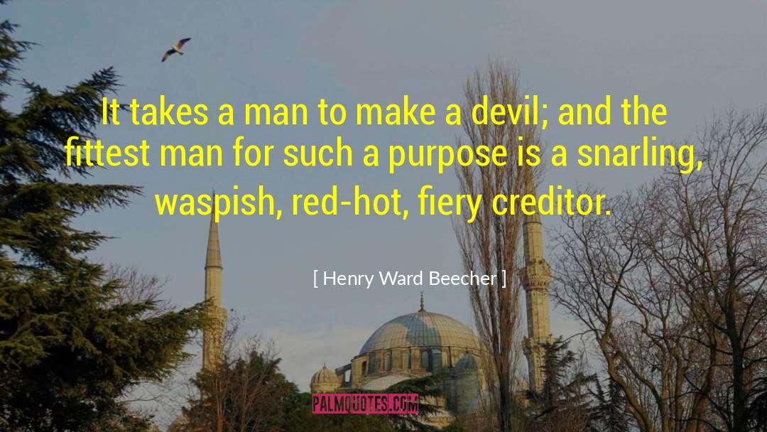 Elemented Red quotes by Henry Ward Beecher