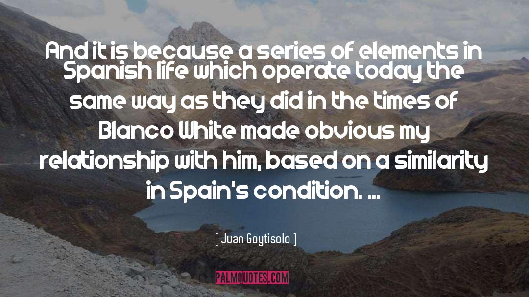 Elements quotes by Juan Goytisolo