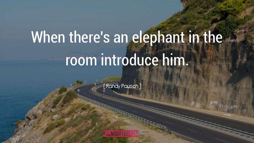 Elephant In The Room quotes by Randy Pausch