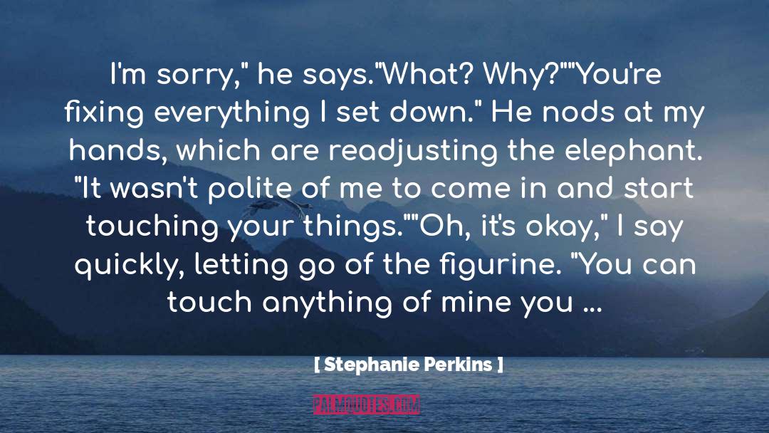 Elephant quotes by Stephanie Perkins