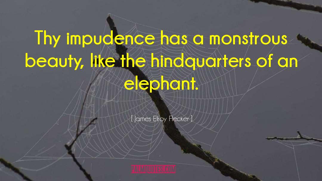 Elephant quotes by James Elroy Flecker
