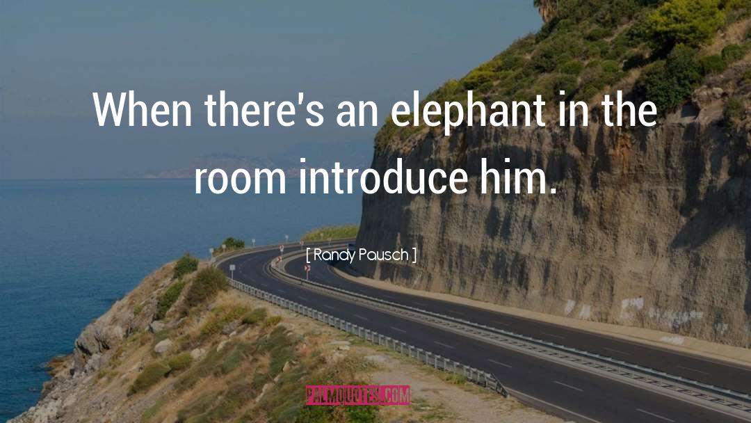 Elephant quotes by Randy Pausch