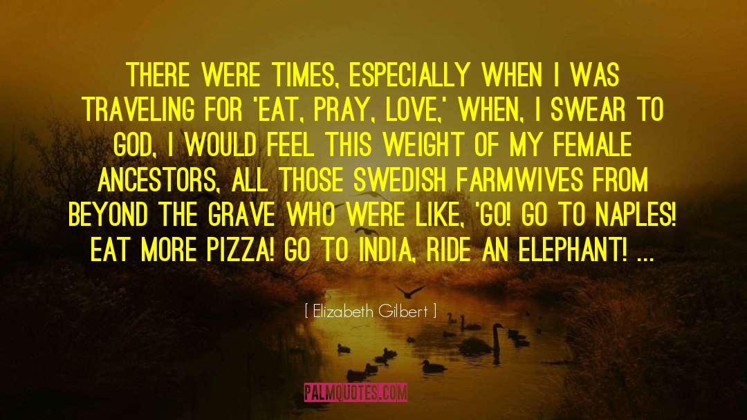 Elephant Whisperer quotes by Elizabeth Gilbert