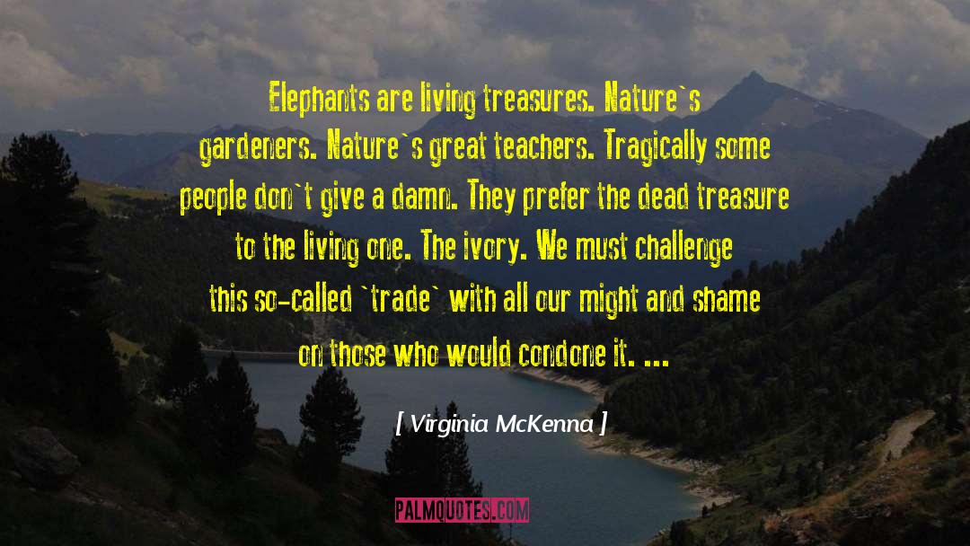 Elephants Brainy quotes by Virginia McKenna