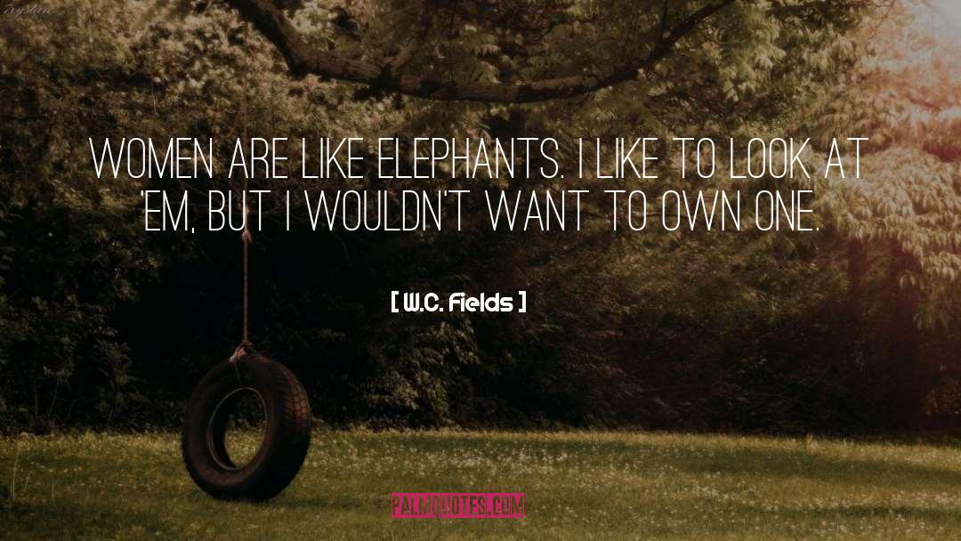Elephants Brainy quotes by W.C. Fields