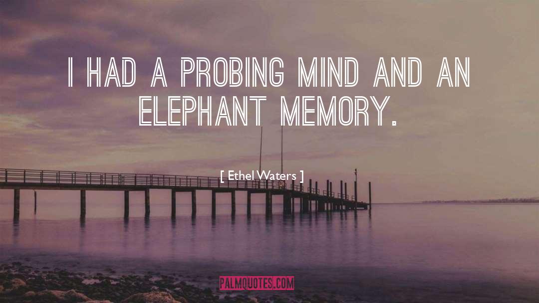 Elephants quotes by Ethel Waters