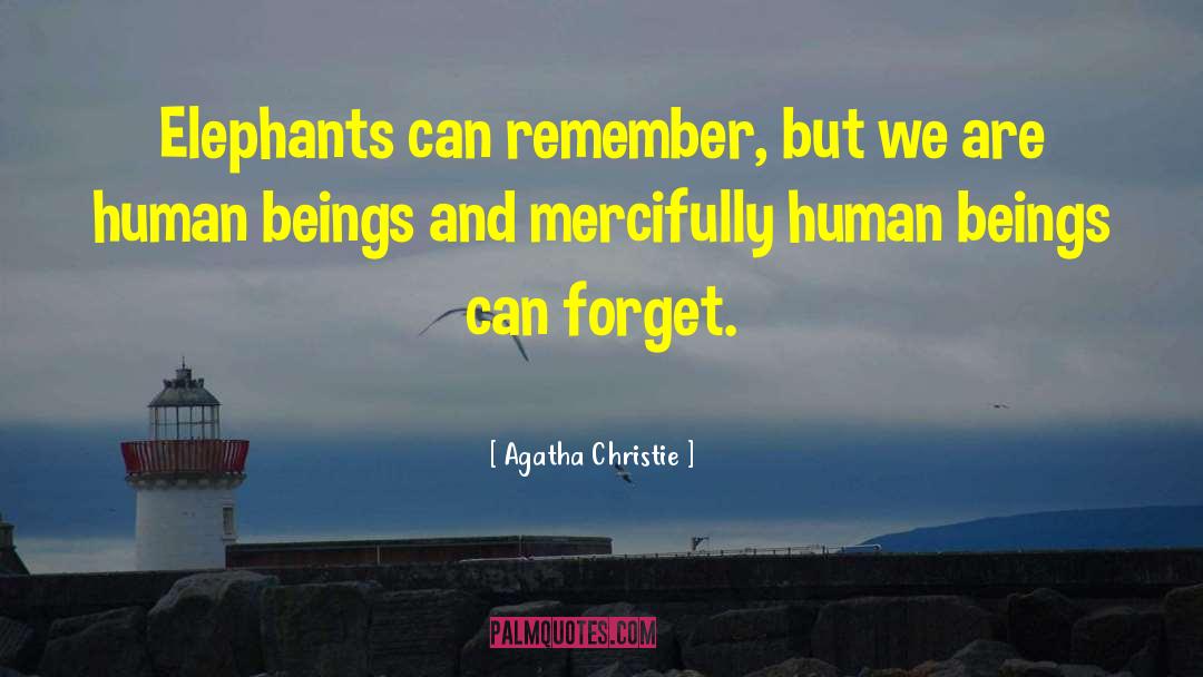 Elephants quotes by Agatha Christie