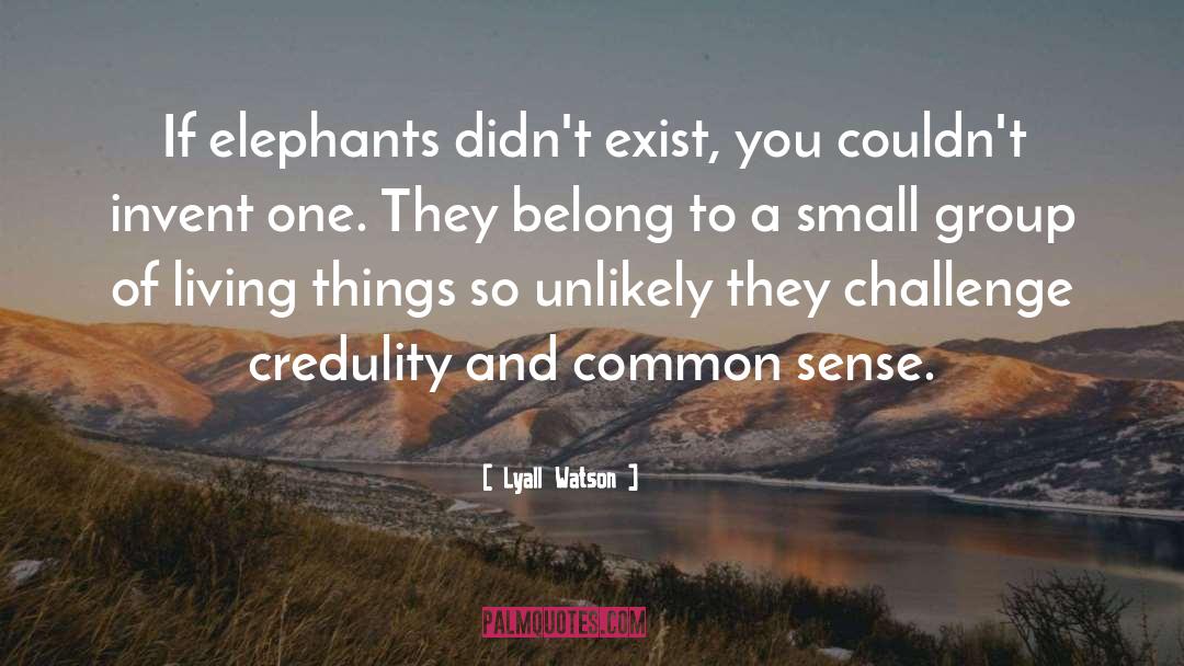 Elephants quotes by Lyall Watson