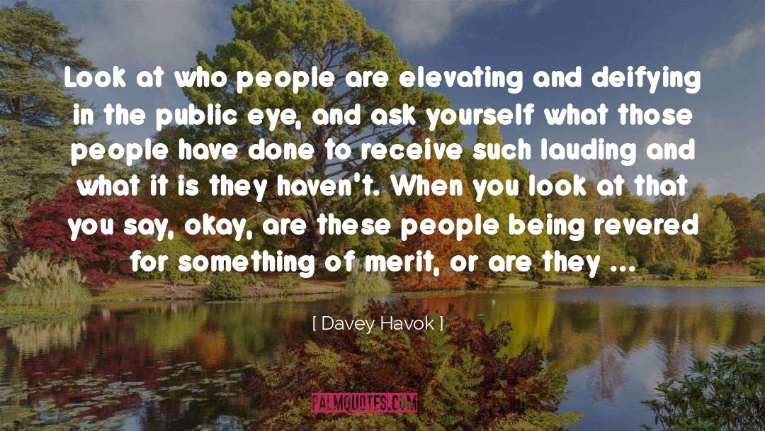 Elevating quotes by Davey Havok