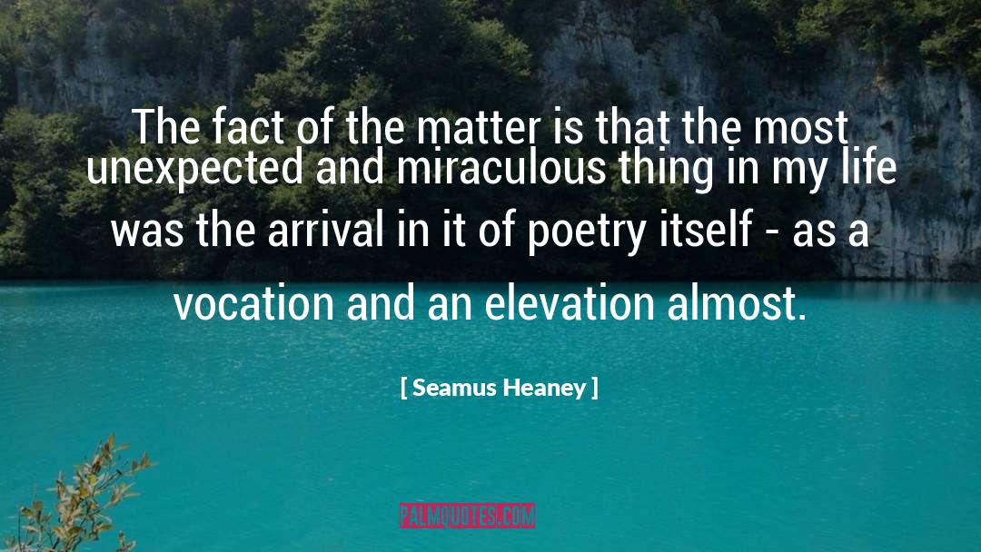 Elevation quotes by Seamus Heaney