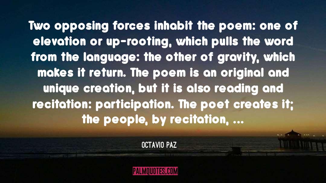 Elevation quotes by Octavio Paz