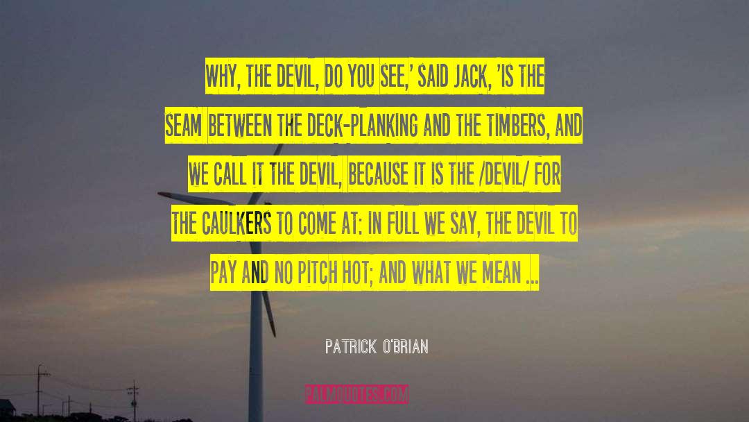 Elevator Pitch quotes by Patrick O'Brian