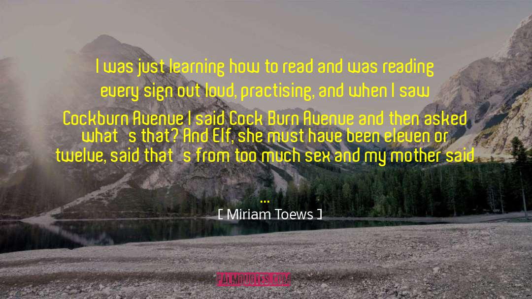 Elf quotes by Miriam Toews