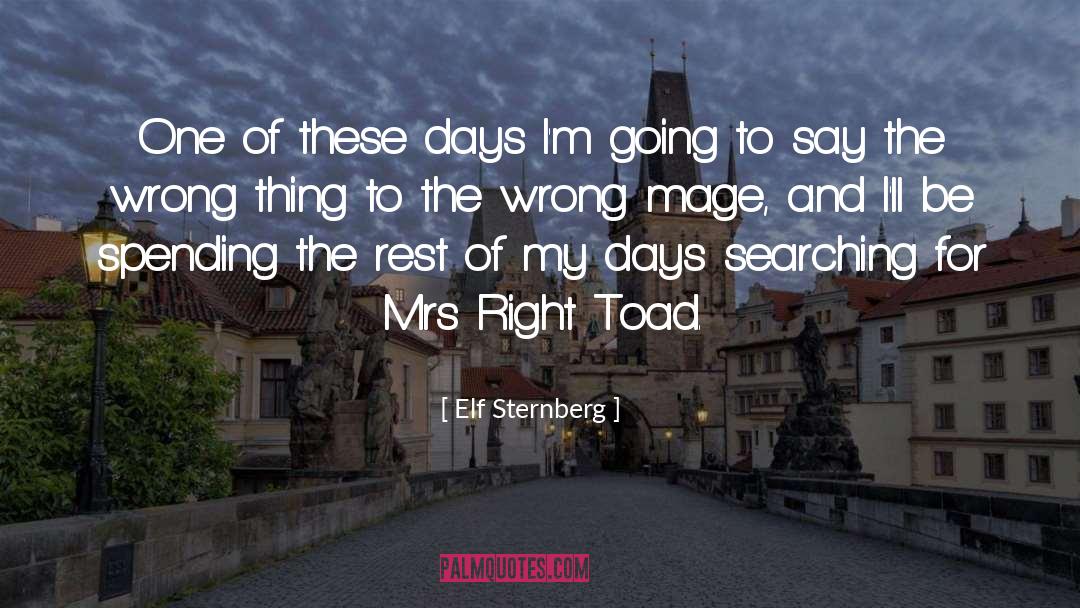 Elf quotes by Elf Sternberg