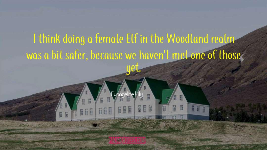 Elf quotes by Evangeline Lilly
