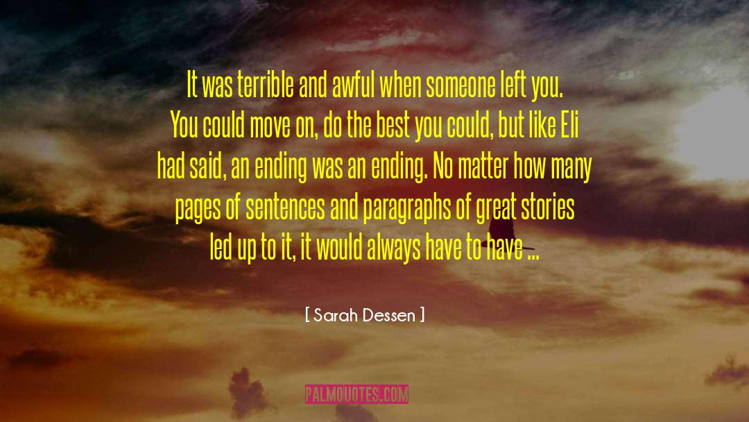 Eli And Gracie quotes by Sarah Dessen