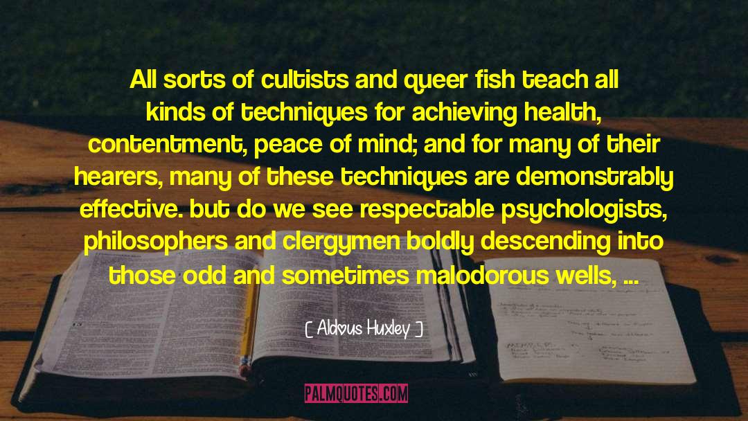 Elicitation Techniques quotes by Aldous Huxley