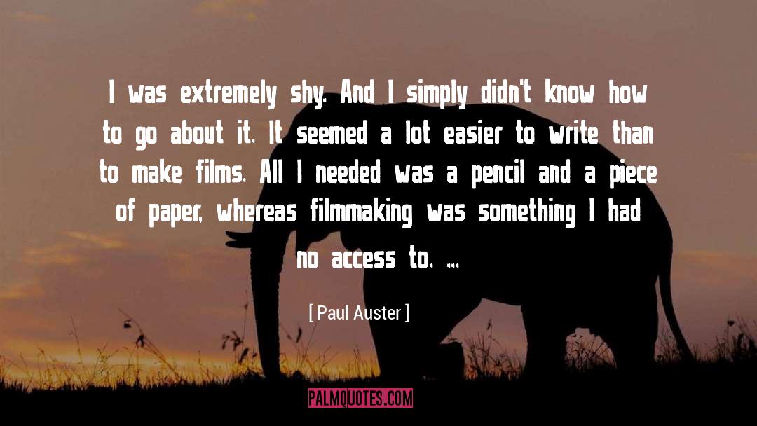 Elika Access quotes by Paul Auster