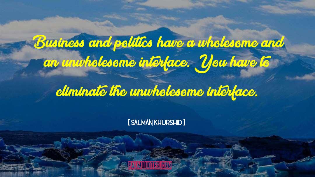 Eliminate quotes by Salman Khurshid