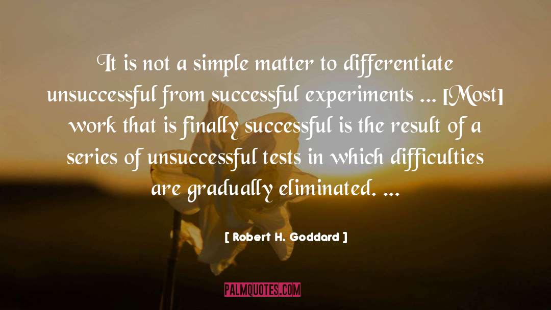 Eliminated quotes by Robert H. Goddard