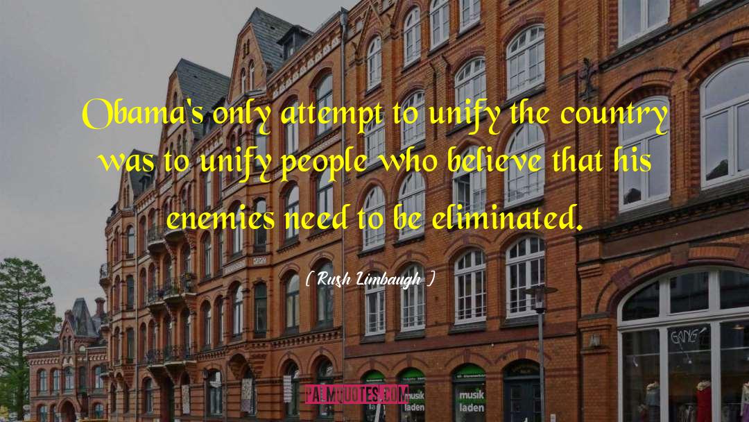 Eliminated quotes by Rush Limbaugh