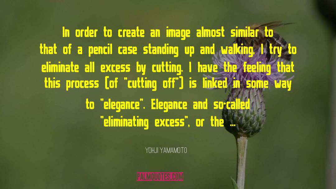 Eliminating quotes by Yohji Yamamoto