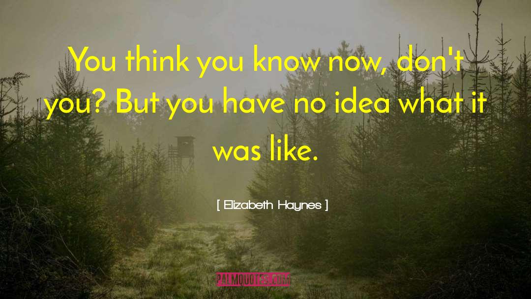 Elizabeth Saltzman quotes by Elizabeth Haynes