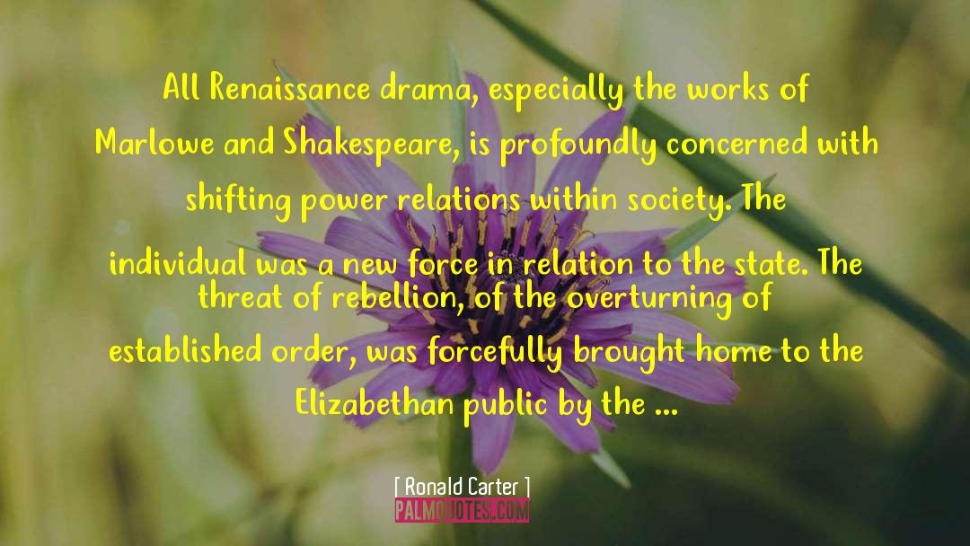 Elizabethan quotes by Ronald Carter