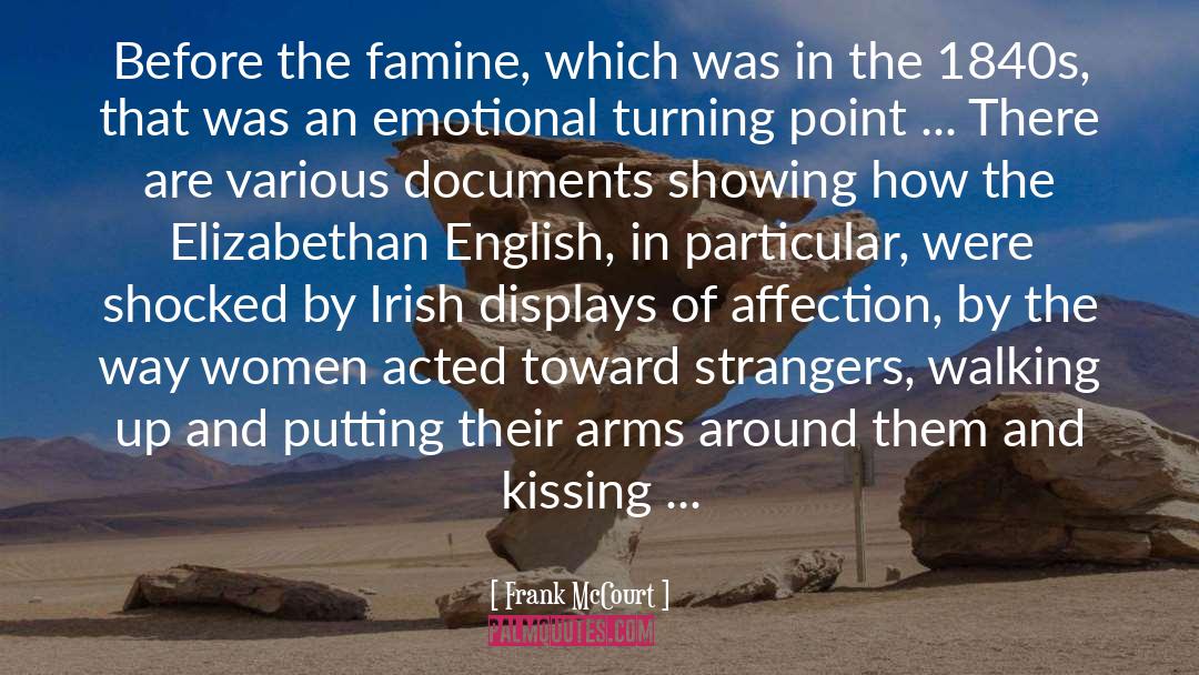 Elizabethan quotes by Frank McCourt