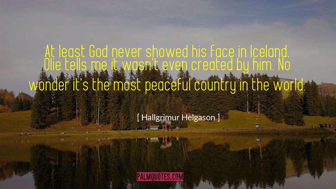 Ellingsen Iceland quotes by Hallgrimur Helgason