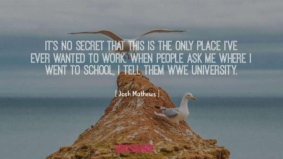 Elon University quotes by Josh Mathews