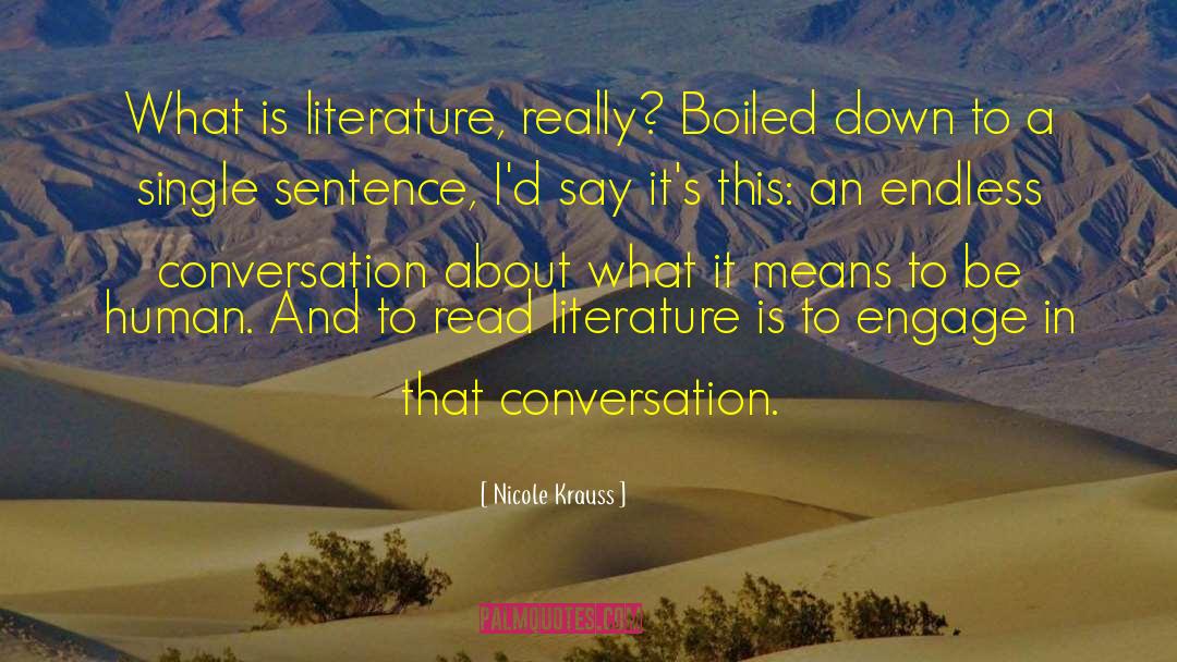 Eloquence In A Sentence quotes by Nicole Krauss